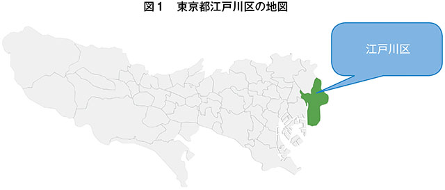 図1　東京都江戸川区の地図