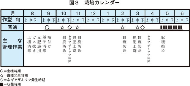 図3　栽培カレンダー
