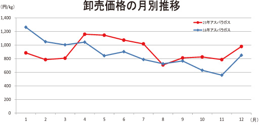 月報 野菜情報 今月の野菜 アスパラガス 2013年５月